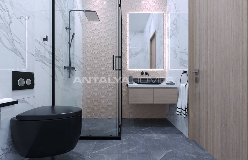 منازل مطلة على البحر مع نظام المنزل الذكي في ألانيا تيبي 34