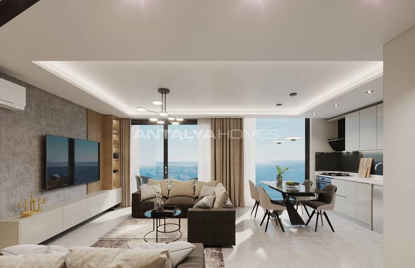 Seafront Apartments with Stylish and Useful Design in Alanya Kestel 14
