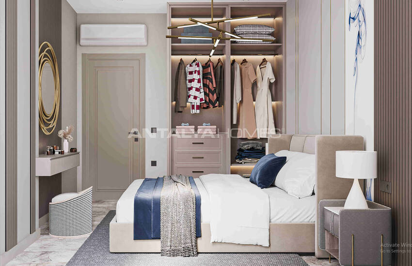 Alanya'da Havuzlu ve Bahçeli Sitede Ferah Daireler 10