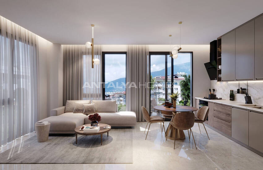 Flats in a Complex with Rich Amenities in Oba Alanya 25