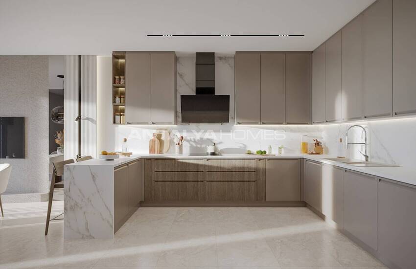 Flats in a Complex with Rich Amenities in Oba Alanya 38