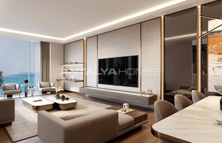 Antalya Muratpaşa'da Deniz Manzaralı 3+1 Daireler 11