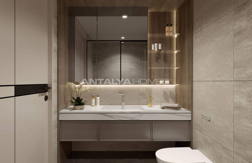 آپارتمان های 3 خوابه با دید دریا در نزدیکی امکانات رفاهی در موراتپاشا آنتالیا 15