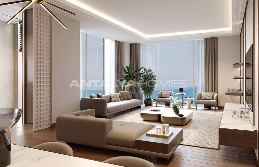 آپارتمان های 3 خوابه با دید دریا در نزدیکی امکانات رفاهی در موراتپاشا آنتالیا 10