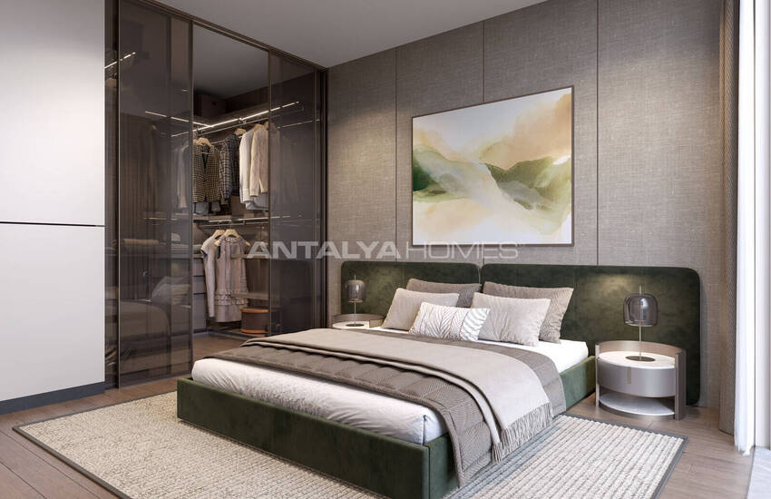 آپارتمان های 3 خوابه با دید دریا در نزدیکی امکانات رفاهی در موراتپاشا آنتالیا 14