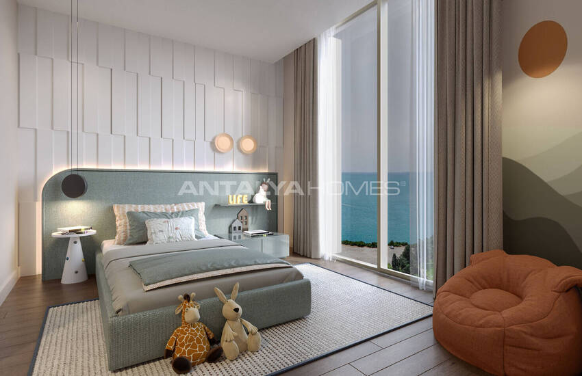 آپارتمان های 3 خوابه با دید دریا در نزدیکی امکانات رفاهی در موراتپاشا آنتالیا 13