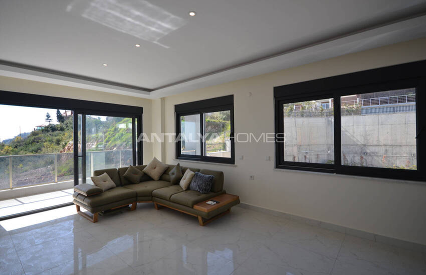 Квартира С Видом На Море И Город В Алании Тепе 10