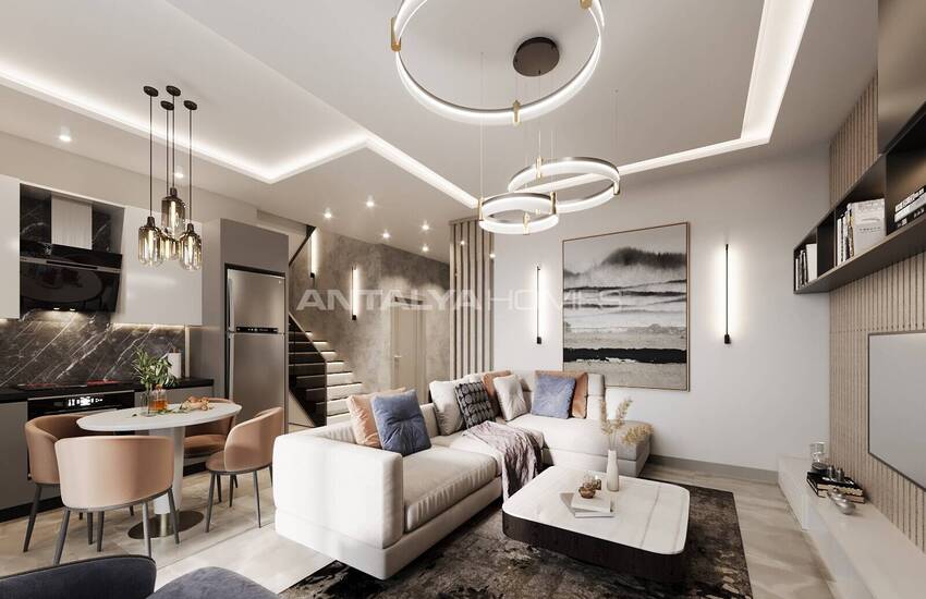 Flats in a Complex with Natural Environment in Alanya Oba 15