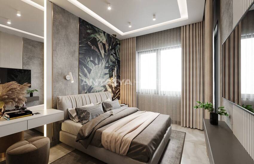 Flats in a Complex with Natural Environment in Alanya Oba 19