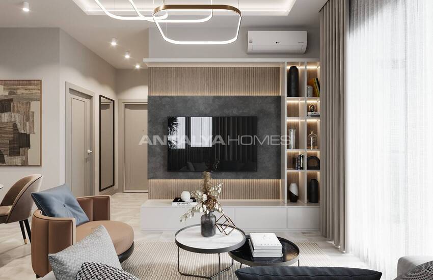 Flats in a Complex with Natural Environment in Alanya Oba 17