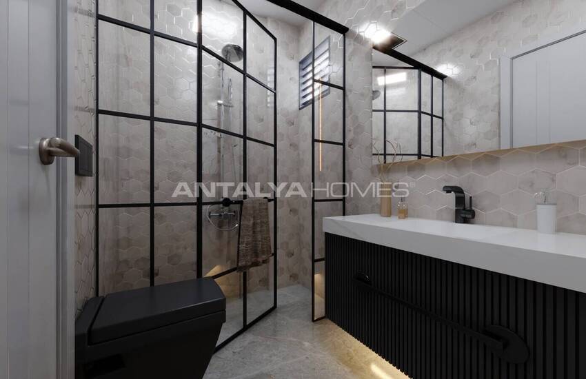 Alanya'da Şık Tasarımlı Deniz Manzaralı Villalar 17