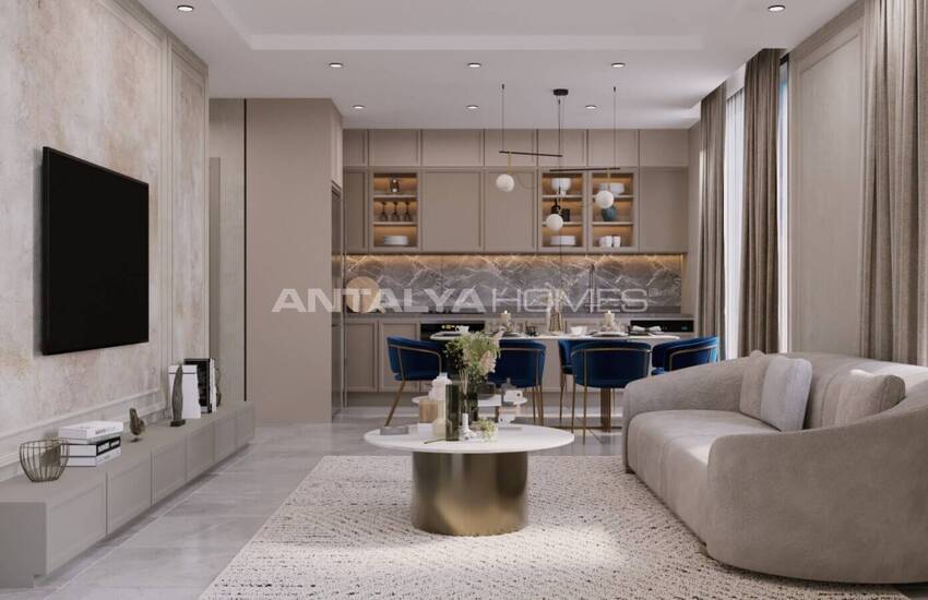 Appartements Près Des Commodités Sociales À Oba Alanya 9