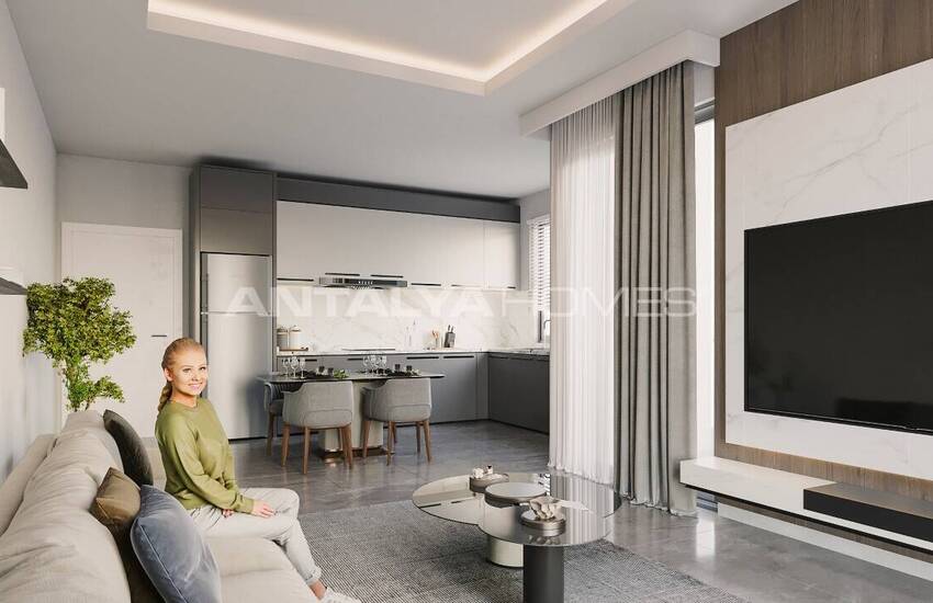 Properties in a Complex with Pool in Alanya Mahmutlar 14