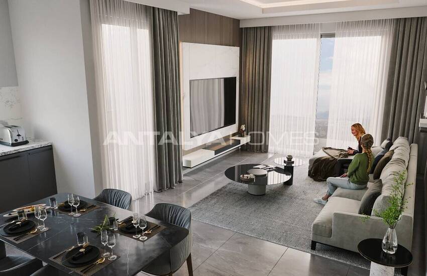 Properties in a Complex with Pool in Alanya Mahmutlar 13