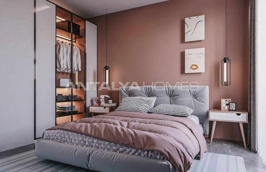 Properties in a Complex with Pool in Alanya Mahmutlar 19