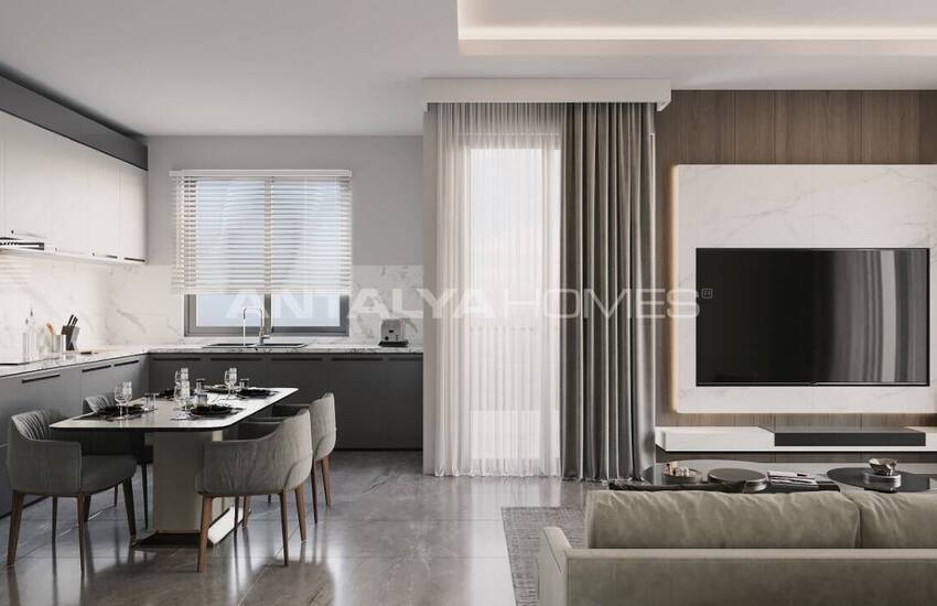 Properties in a Complex with Pool in Alanya Mahmutlar 15