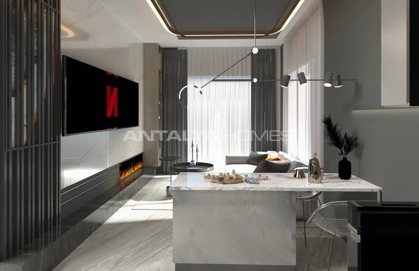 Alanya'da Denize 600 M Uzaklıkta Şık Daireler 10