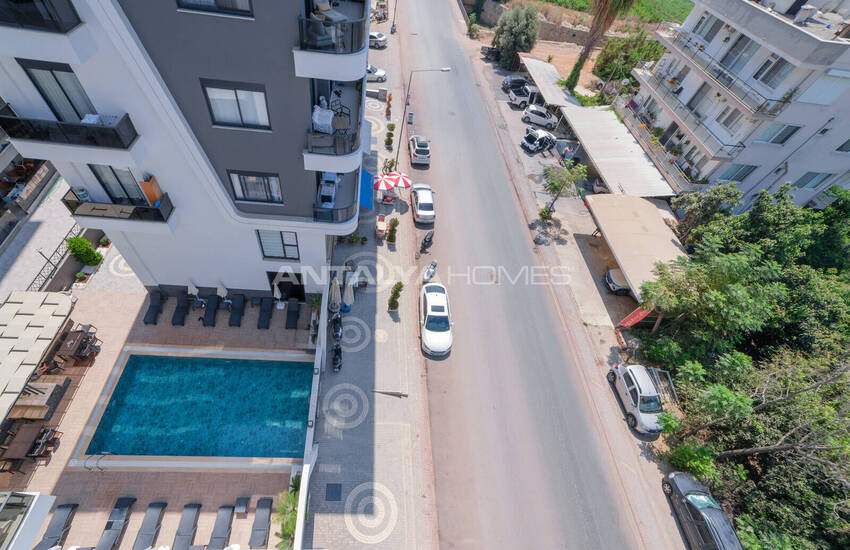 Alanya'da Havuzlu Sitede Eşyalı Deniz Manzaralı Daireler 28