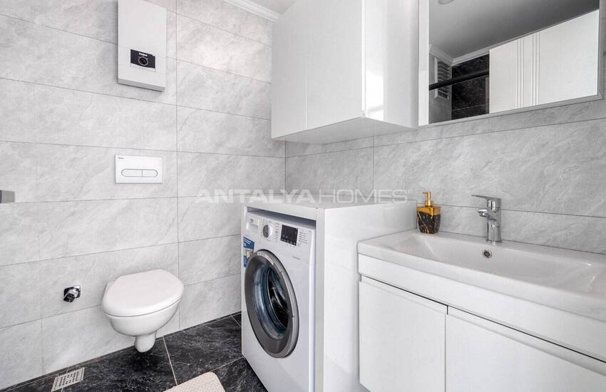 Alanya'da Havuzlu Sitede Eşyalı Deniz Manzaralı Daireler 30
