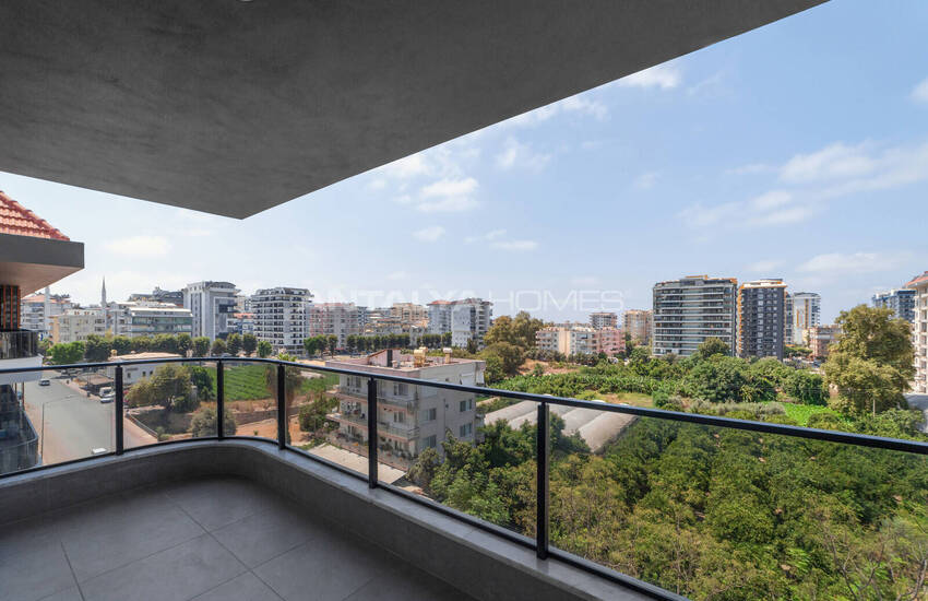 Alanya'da Havuzlu Sitede Eşyalı Deniz Manzaralı Daireler 22