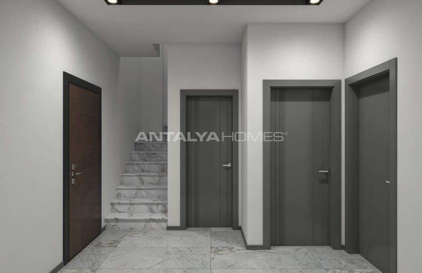 Alanya'da 3 Bloklu Sosyal Olanaklara Sahip Sitede Daireler 15