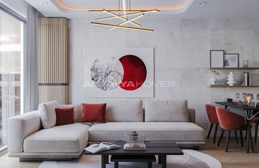 Mountain-view Flats in a Complex with Pool in Konyaalti Antalya 13