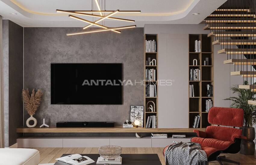 Mountain-view Flats in a Complex with Pool in Konyaalti Antalya 14