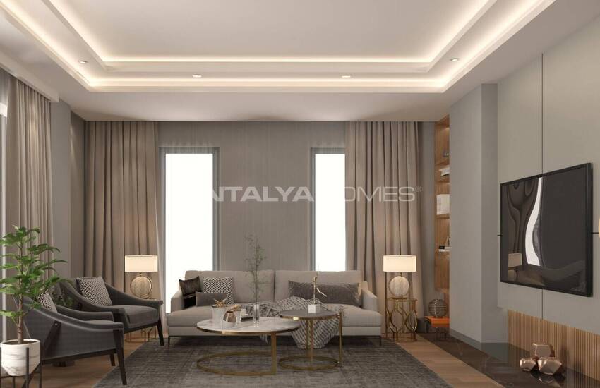 شقق أنيقة في أنطاليا مع مسبح ومواقف سيارات داخلية 24