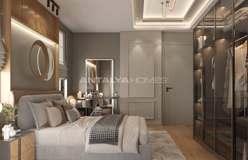 شقق أنيقة في أنطاليا مع مسبح ومواقف سيارات داخلية 31