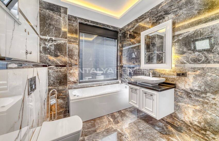 Alanya Kargıcak'ta Deniz Manzaralı Şık Tasarımlı Müstakil Villa 26