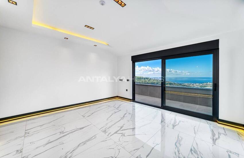Alanya Kargıcak'ta Deniz Manzaralı Şık Tasarımlı Müstakil Villa 34