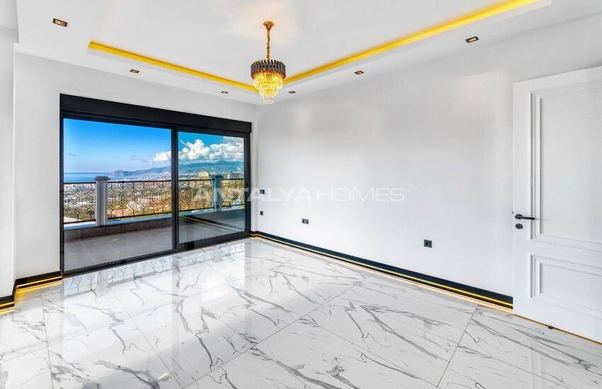 Alanya Kargıcak'ta Deniz Manzaralı Şık Tasarımlı Müstakil Villa 35