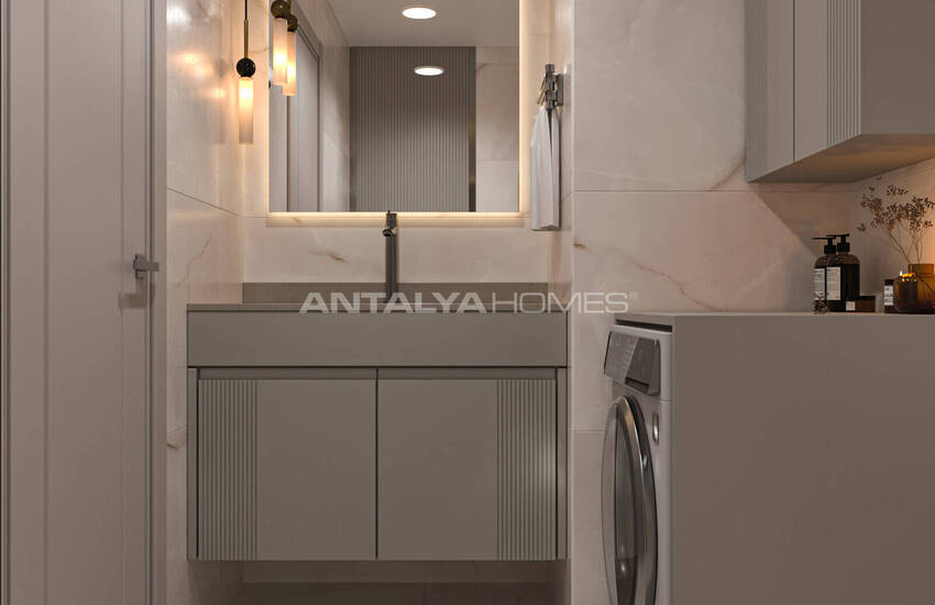 Antalya Konyaaltı'nda Plaja Yakın Havuzlu Otoparklı Sitede Daireler 25