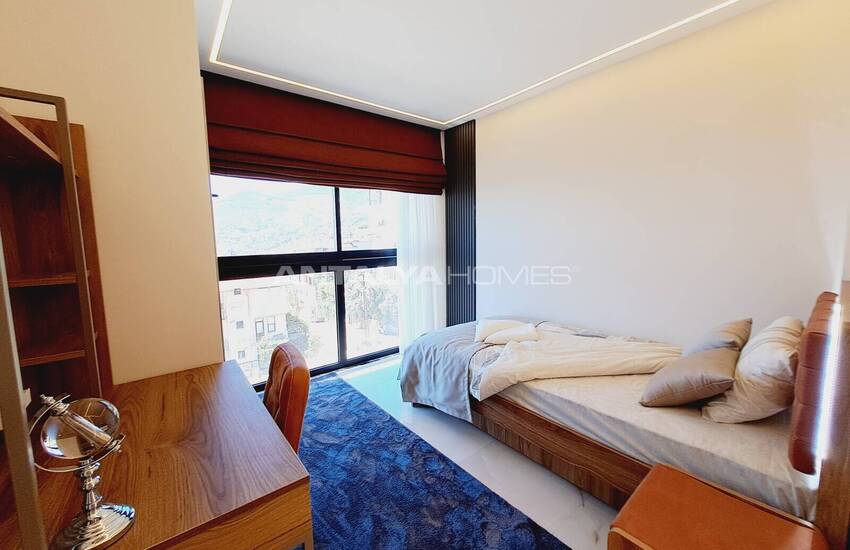 شقق جاهزة بإطلالة على البحر في مجمع بحمام سباحة في ألانيا 24