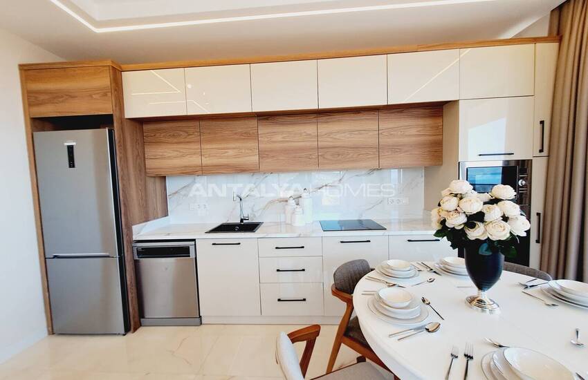 شقق جاهزة بإطلالة على البحر في مجمع بحمام سباحة في ألانيا 18