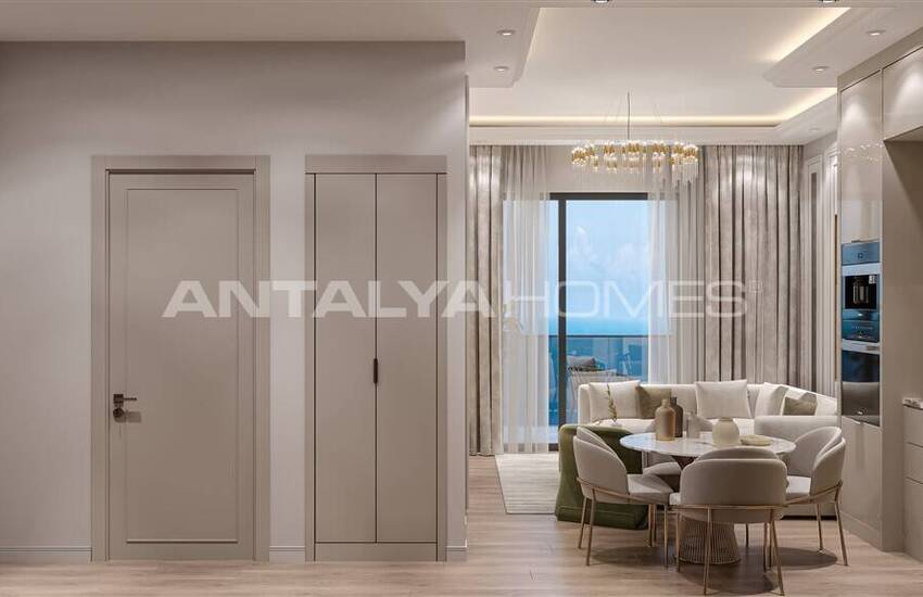 Недвижимость в одноблочном комплексе рядом с морем в Алании 18