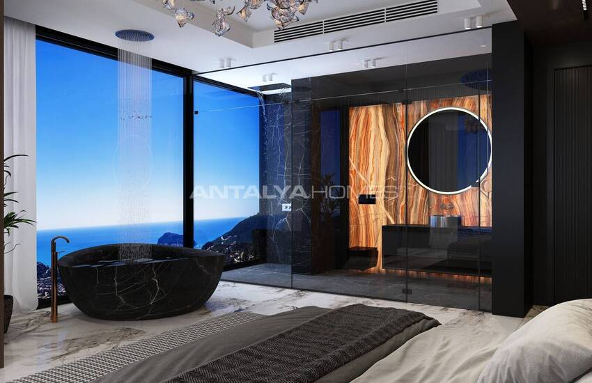 فلل مطلة على البحر مع مسبح خاص في ألانيا أنطاليا 23