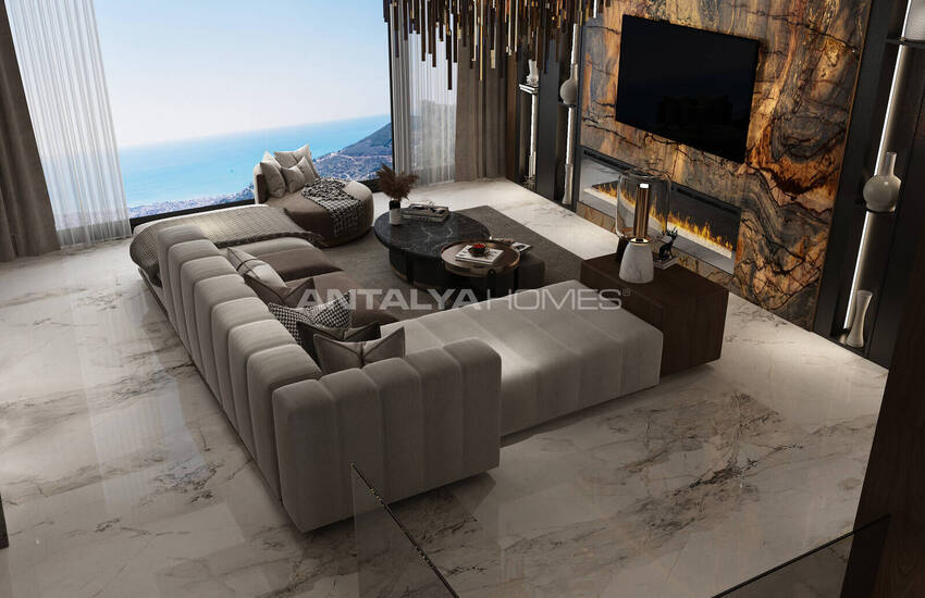 فلل مطلة على البحر مع مسبح خاص في ألانيا أنطاليا 17