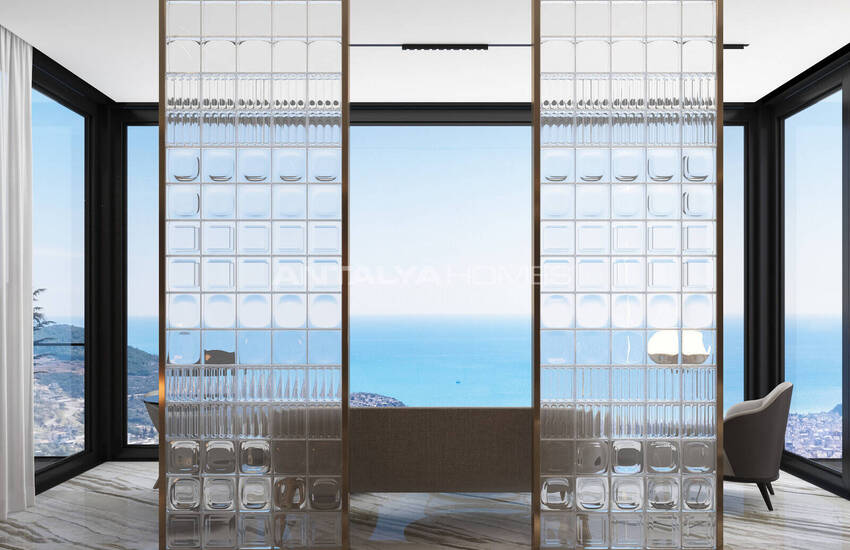 فلل مطلة على البحر مع مسبح خاص في ألانيا أنطاليا