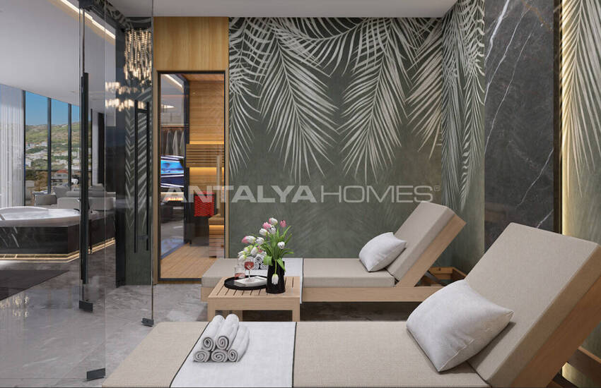Detached Sea and Castle View House in Alanya Antalya 45
