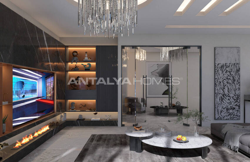 Detached Sea and Castle View House in Alanya Antalya 38