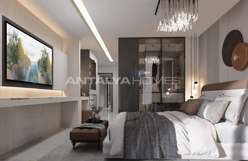 Detached Sea and Castle View House in Alanya Antalya 30