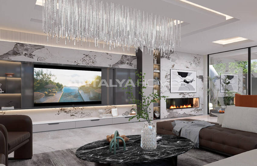 Detached Sea and Castle View House in Alanya Antalya 23