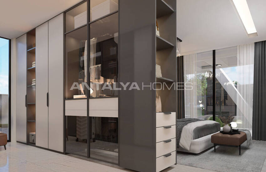 Detached Sea and Castle View House in Alanya Antalya 34