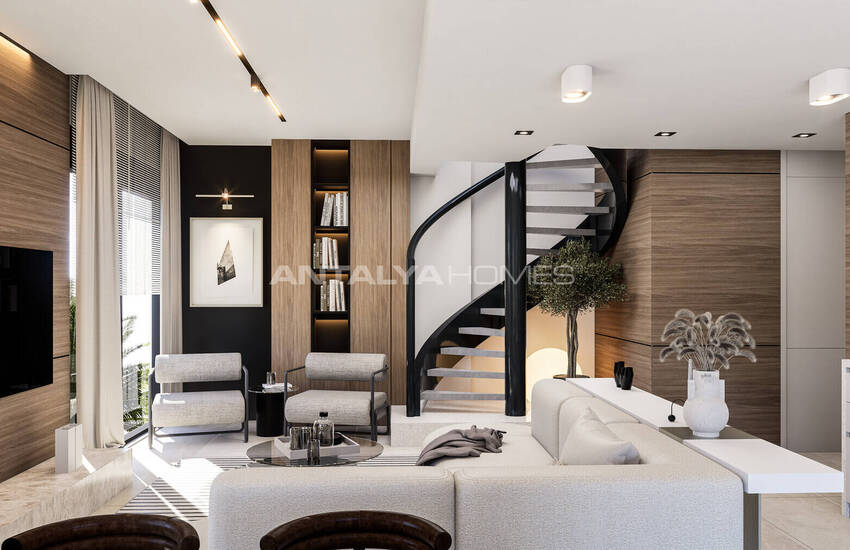 آپارتمان های شیک در یک مجتمع با استخر در نزدیکی دریا در فنر آنتالیا 17