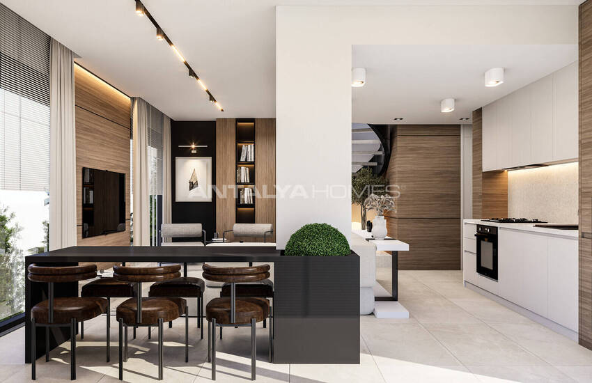 آپارتمان های شیک در یک مجتمع با استخر در نزدیکی دریا در فنر آنتالیا 21