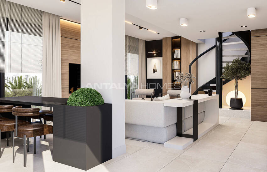 آپارتمان های شیک در یک مجتمع با استخر در نزدیکی دریا در فنر آنتالیا 15