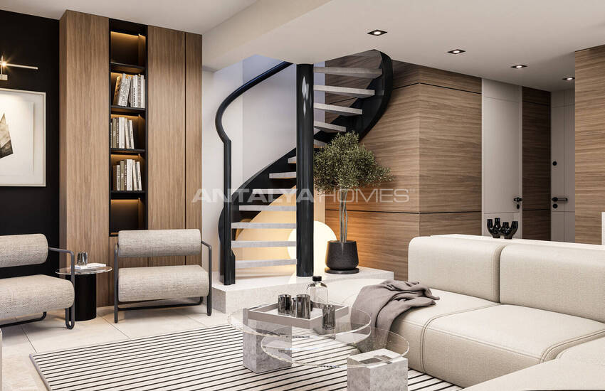 آپارتمان های شیک در یک مجتمع با استخر در نزدیکی دریا در فنر آنتالیا 16