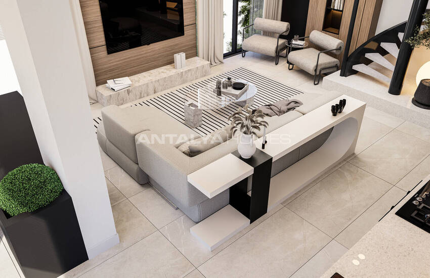 آپارتمان های شیک در یک مجتمع با استخر در نزدیکی دریا در فنر آنتالیا 19