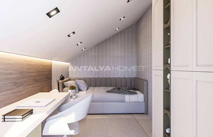 آپارتمان های شیک در یک مجتمع با استخر در نزدیکی دریا در فنر آنتالیا 30
